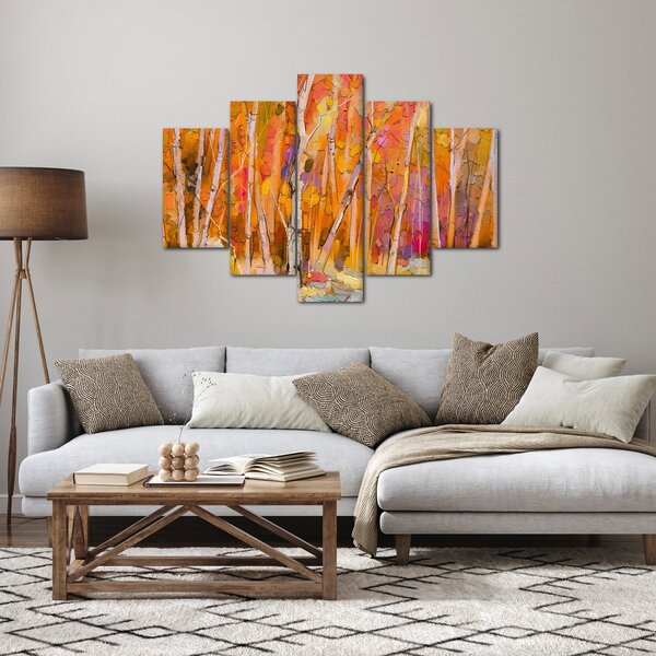 Slika - Jesenski gozd (150x105 cm)