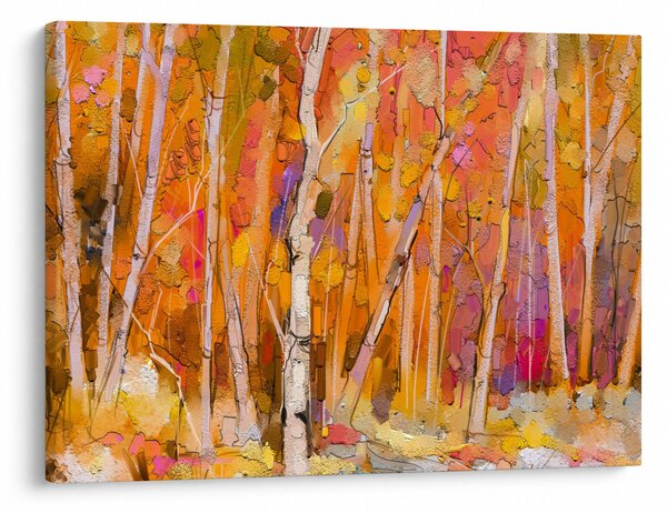 Slika - Jesenski gozd (70x50 cm)