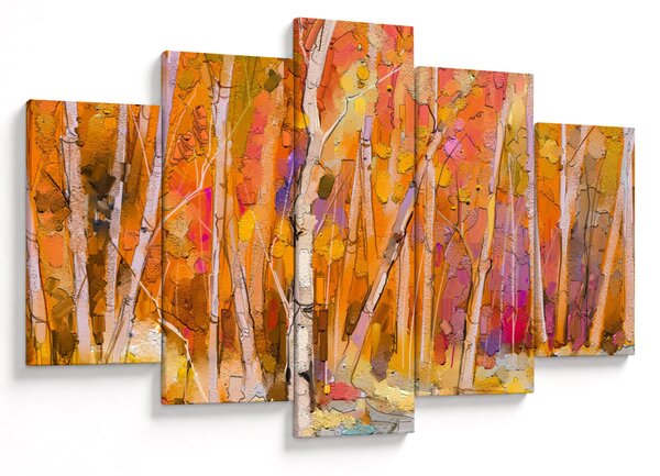 Slika - Jesenski gozd (150x105 cm)