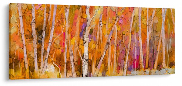 Slika - Jesenski gozd (120x50 cm)