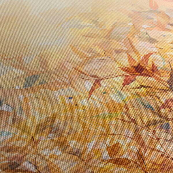 Slika - Listje v jesenskih barvah, oljna slika (90x60 cm)