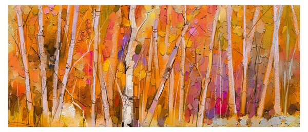 Slika - Jesenski gozd (120x50 cm)
