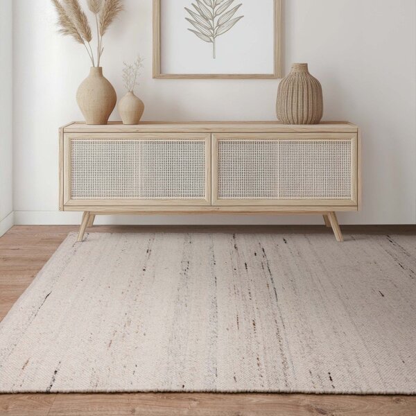 Obostrani/ručno rađen tepih od mješavine vune boje slonovače 160x230 cm Birkdale Ivory – Asiatic Carpets