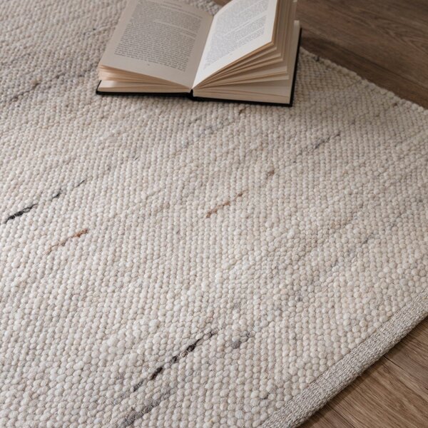 Obostrani/ručno rađen tepih od mješavine vune boje slonovače 160x230 cm Birkdale Ivory – Asiatic Carpets