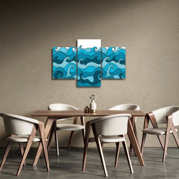 Slika - Abstrakcija, morje (90x60 cm)
