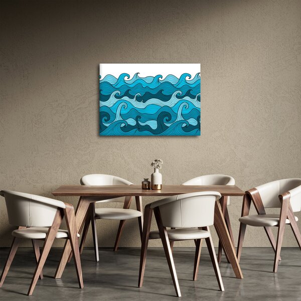 Slika - Abstrakcija, morje (70x50 cm)