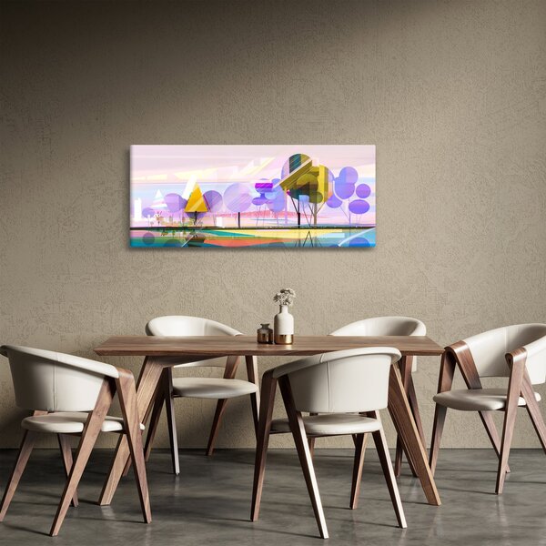 Slika - Abstrakcija, pokrajina (120x50 cm)