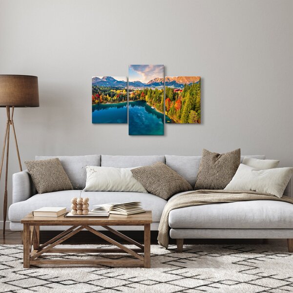 Slika - Uriško jezero, Avstrija (90x60 cm)