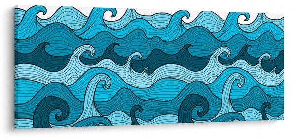 Slika - Abstrakcija, morje (120x50 cm)