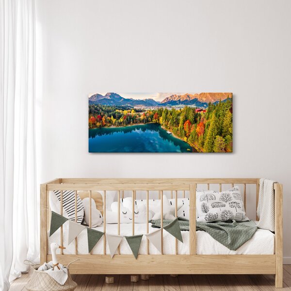 Slika - Uriško jezero, Avstrija (120x50 cm)