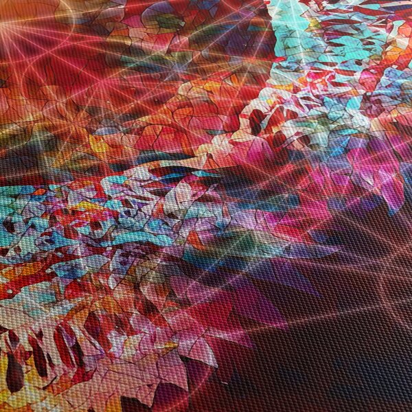 Slika - Merkaba s krili, abstrakcija (90x60 cm)