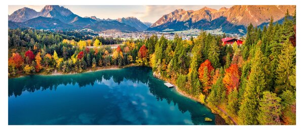 Slika - Uriško jezero, Avstrija (120x50 cm)