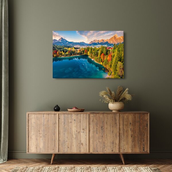 Slika - Uriško jezero, Avstrija (90x60 cm)