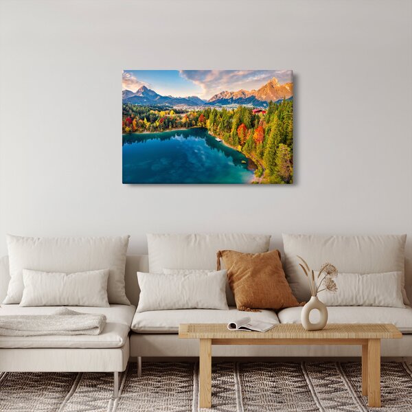 Slika - Uriško jezero, Avstrija (90x60 cm)
