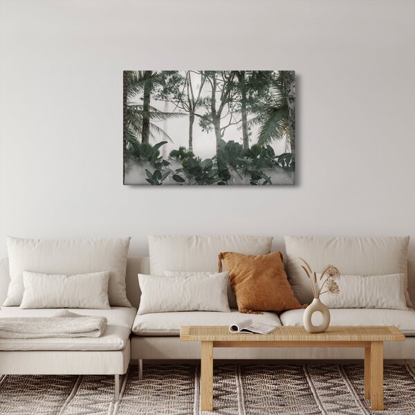 Slika - Džungla v jutranji megli (90x60 cm)