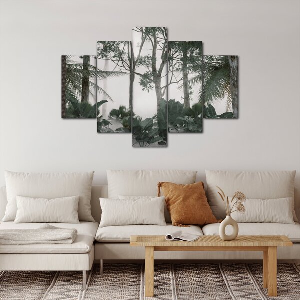 Slika - Džungla v jutranji megli (150x105 cm)