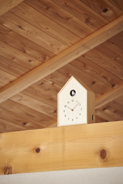 Zidni sat Birdhouse Cuckoo 2 boje