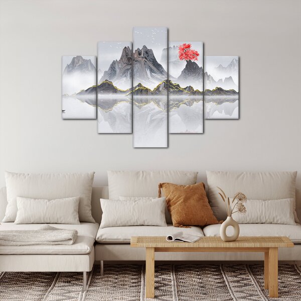 Slika - Gore v megli (150x105 cm)
