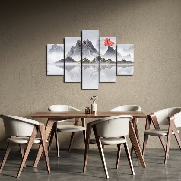 Slika - Gore v megli (150x105 cm)