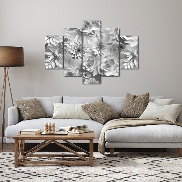 Slika - Bele rože (150x105 cm)