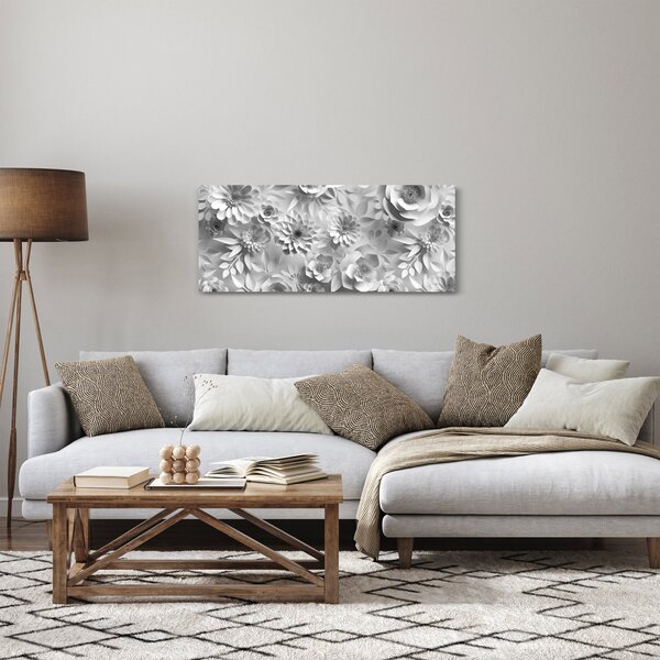 Slika - Bele rože (120x50 cm)