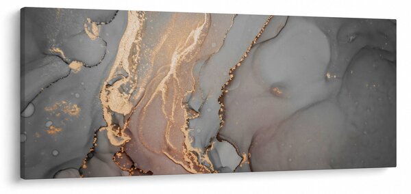 Slika - Sivo-zlat marmor (120x50 cm)