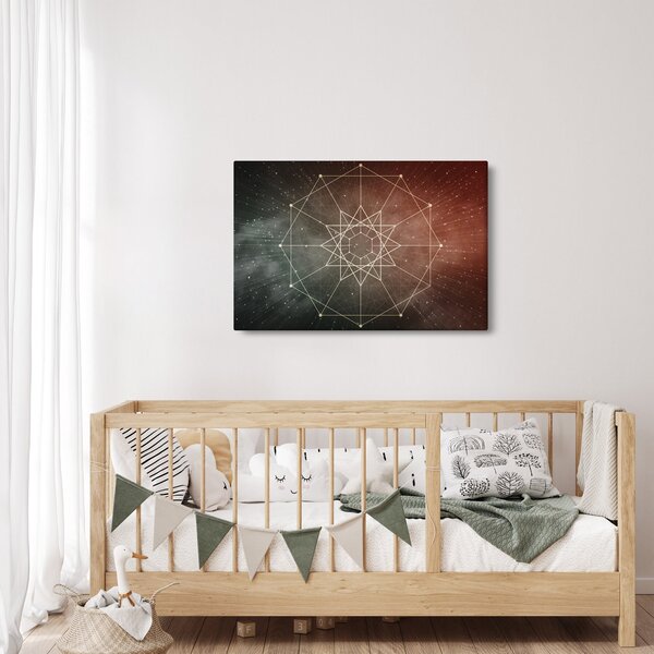 Slika - Kozmični dodekagram (90x60 cm)