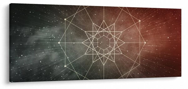 Slika - Kozmični dodekagram (120x50 cm)