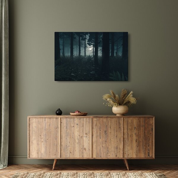 Slika - Praprot v mesečini (90x60 cm)