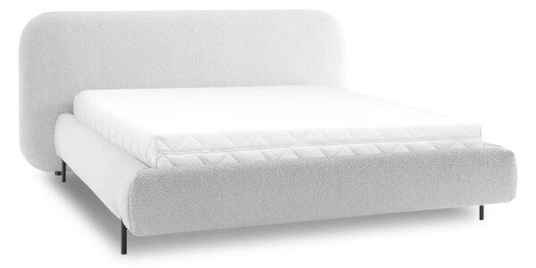 Bež tapecirani bračni krevet s prostorom za odlaganje s podnicom 180x200 cm Pointt – ELTAP