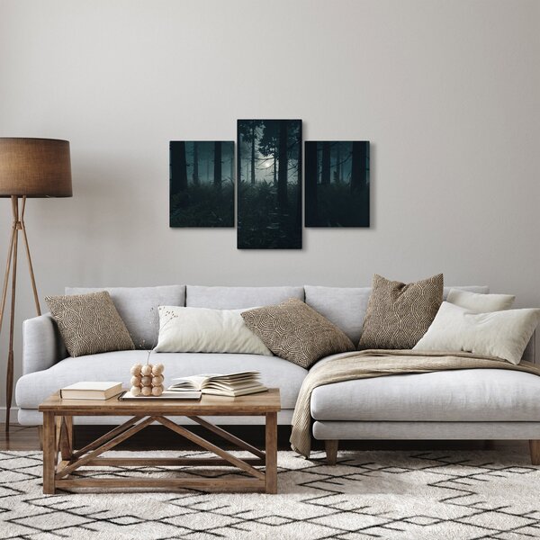 Slika - Praprot v mesečini (90x60 cm)