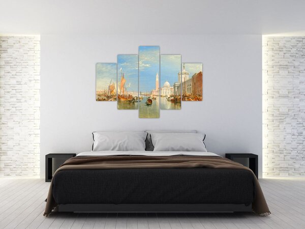 Slika - Joseph Mallord William Turner, Venice the Dogana and San Giorgio Maggiore, reprodukcije (150x105 cm)