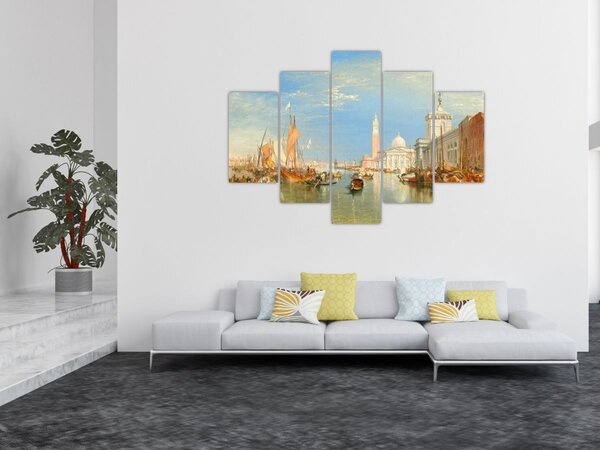 Slika - Joseph Mallord William Turner, Venice the Dogana and San Giorgio Maggiore, reprodukcije (150x105 cm)