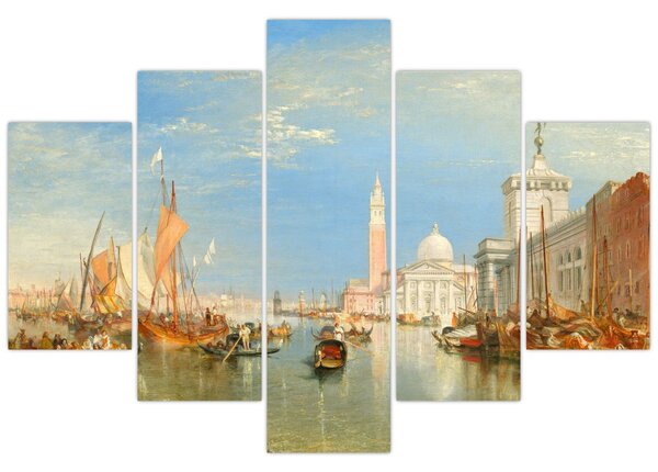 Slika - Joseph Mallord William Turner, Venice the Dogana and San Giorgio Maggiore, reprodukcije (150x105 cm)