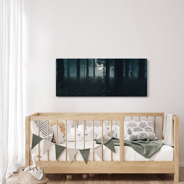 Slika - Praprot v mesečini (120x50 cm)