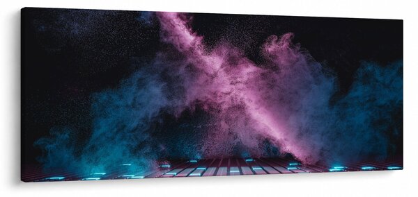 Slika - Rožnato moder dim (120x50 cm)