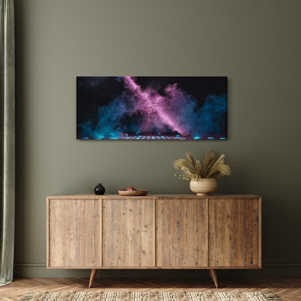 Slika - Rožnato moder dim (120x50 cm)