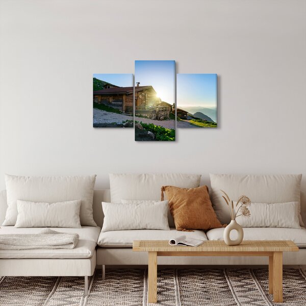 Slika - Jutro v Alpah, Tirolska (90x60 cm)