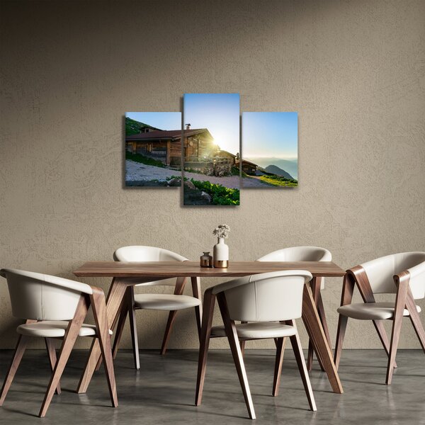 Slika - Jutro v Alpah, Tirolska (90x60 cm)