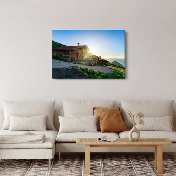 Slika - Jutro v Alpah, Tirolska (90x60 cm)