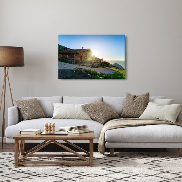 Slika - Jutro v Alpah, Tirolska (90x60 cm)