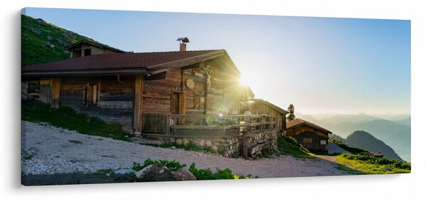 Slika - Jutro v Alpah, Tirolska (120x50 cm)