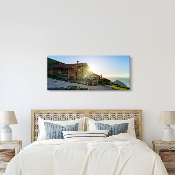 Slika - Jutro v Alpah, Tirolska (120x50 cm)