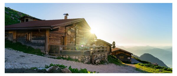 Slika - Jutro v Alpah, Tirolska (120x50 cm)