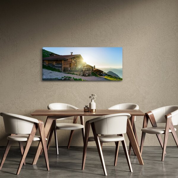 Slika - Jutro v Alpah, Tirolska (120x50 cm)