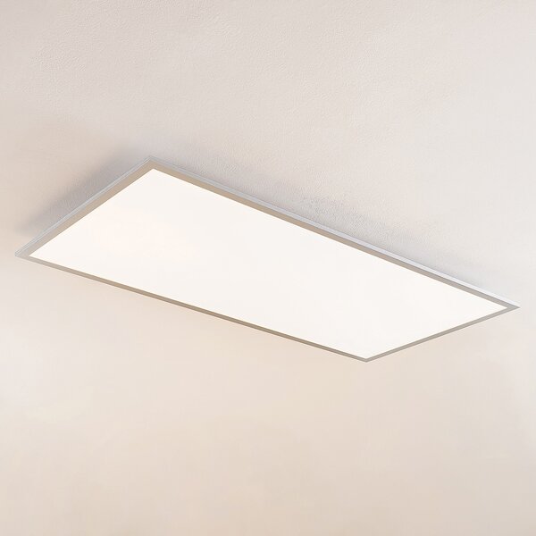 Lindby Zento LED panel, CCT, daljinski upravljač, prigušivanje., prigušiva, Metalik, Kuhinja, Plastika