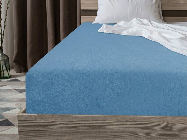 Frotirna plahta EXCLUSIVE plava 90 x 200 cm