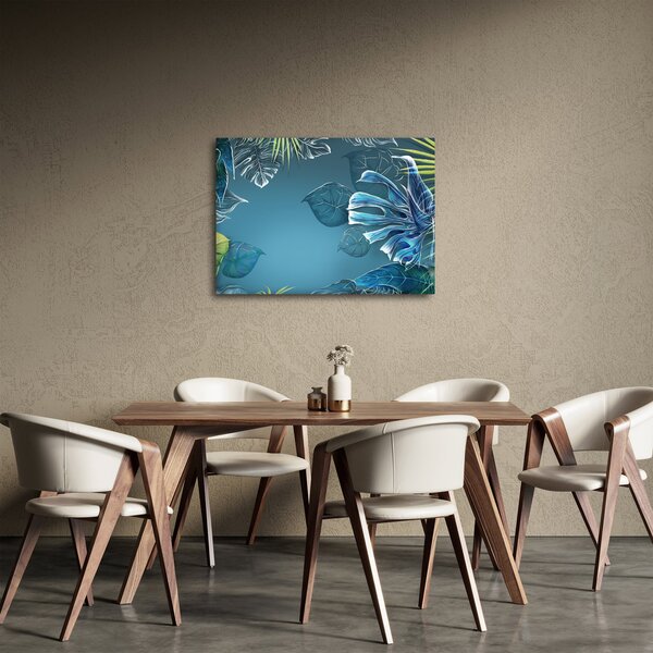Slika - Listi tropskih rastlin (70x50 cm)