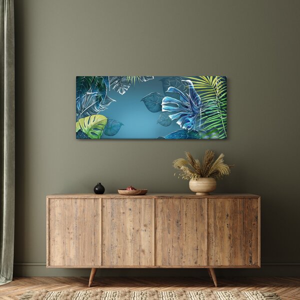 Slika - Listi tropskih rastlin (120x50 cm)