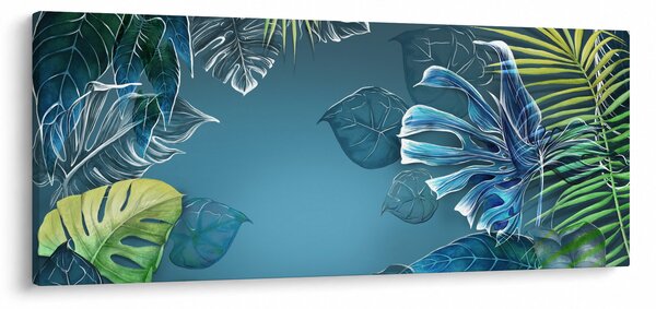 Slika - Listi tropskih rastlin (120x50 cm)